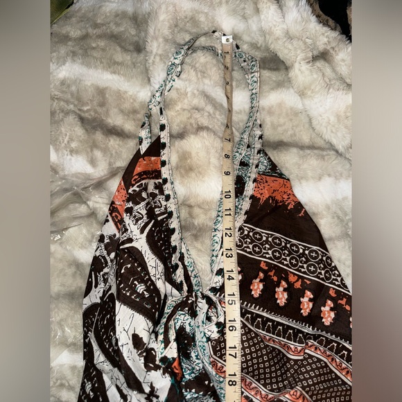 LAST- 🔥HP💚Turquoise, Brown and orange Boho print Sling Bag - Picture 8 of 9